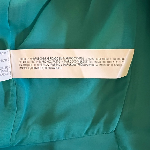 ZARA Trafaluc Teal Zip Front Tailored Blazer Jacket Size M - Picture 11 of 13